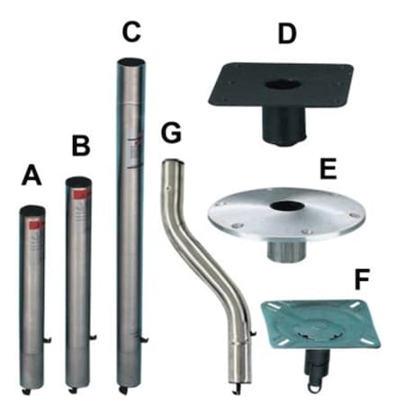 Springfield Marine Springfield Spring-Lock 9 in. Round Deck Base 54029200